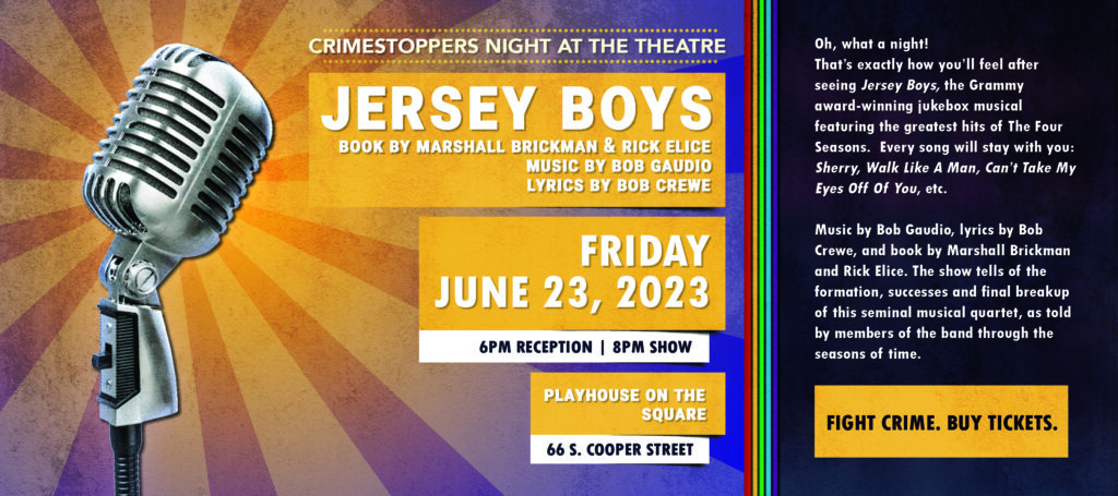crimestoppers memphis night at the theatre 2023 jersey boys